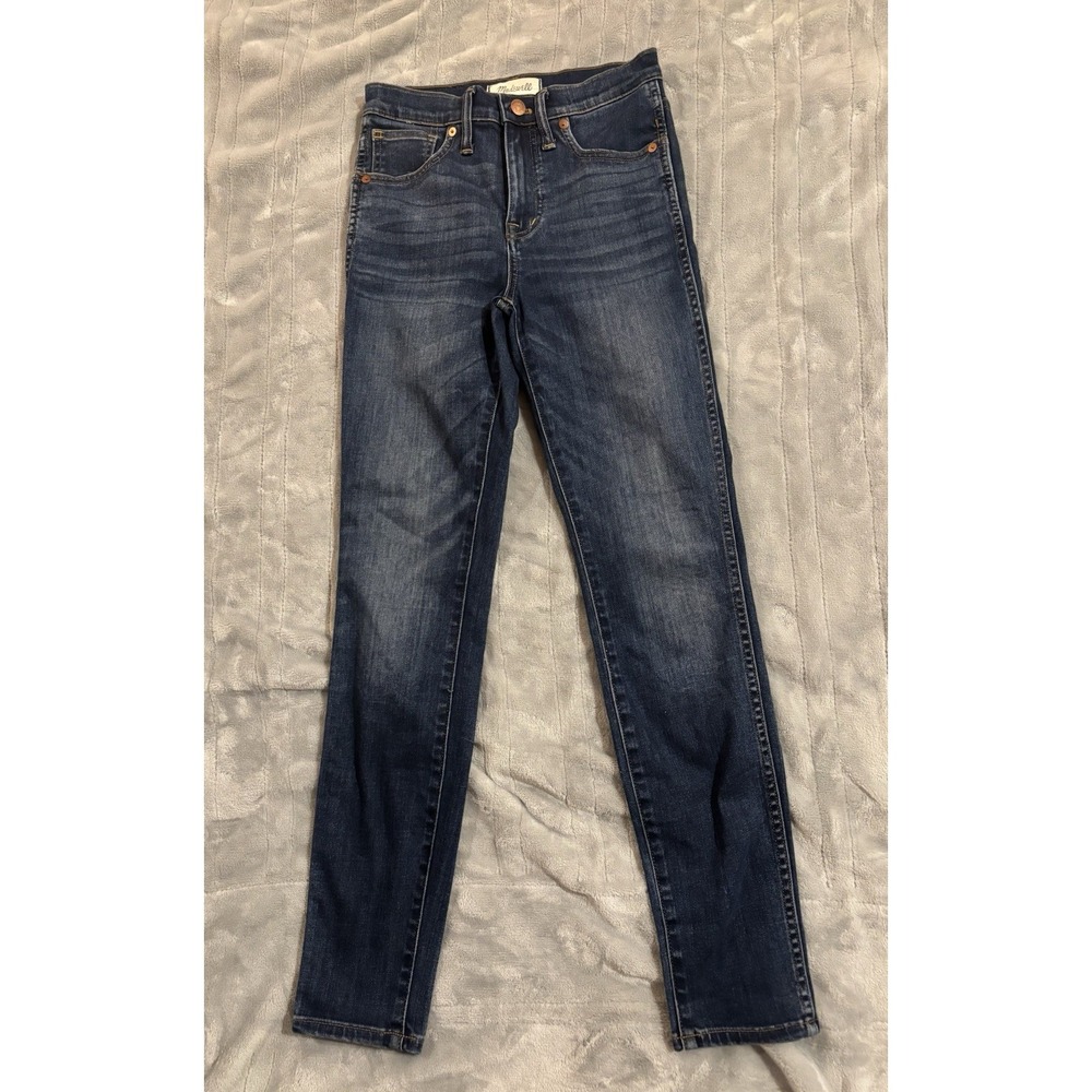 NEW Madewell High Rise Skinny Blue Denim Jeans Medium Wash Women’s 24